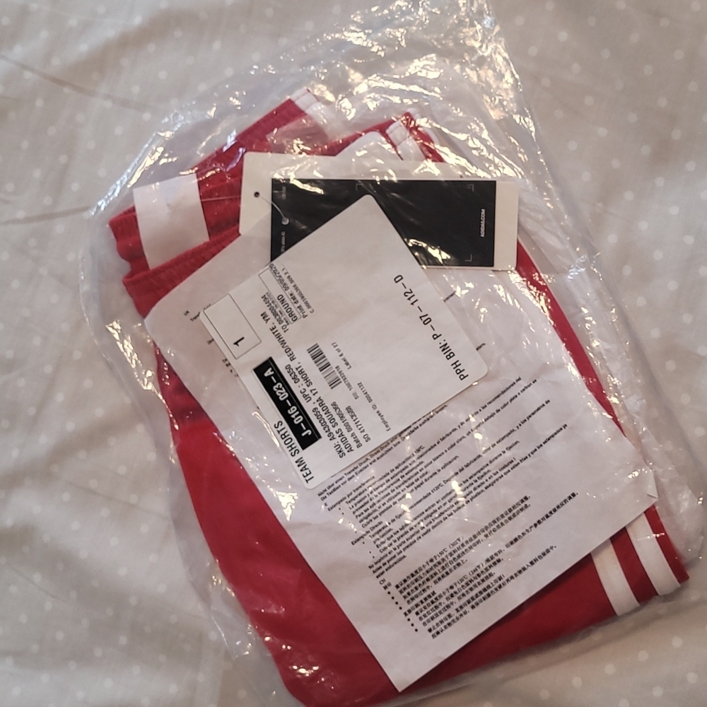 Adidas Red Squadra Soccer Shorts NWT - Picture 4 of 4